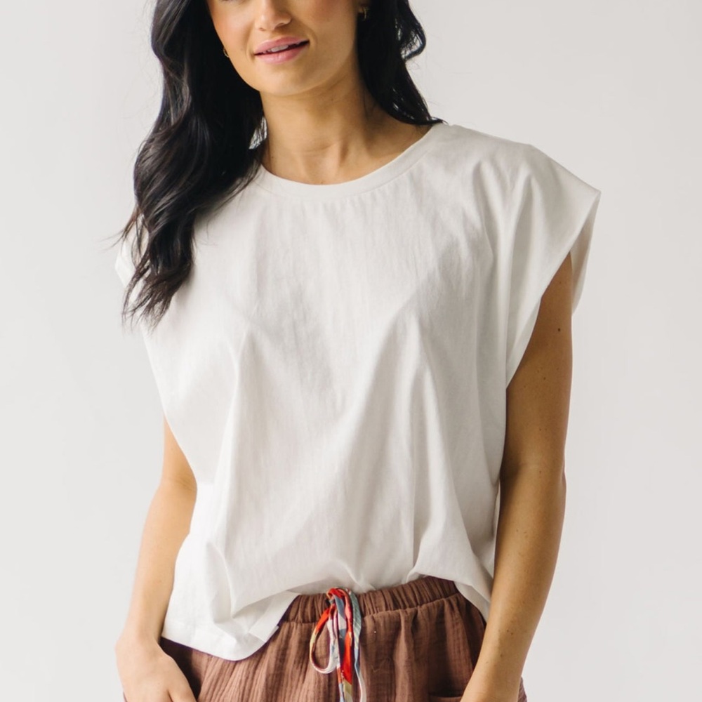 Cream Gerken Muscle Tee